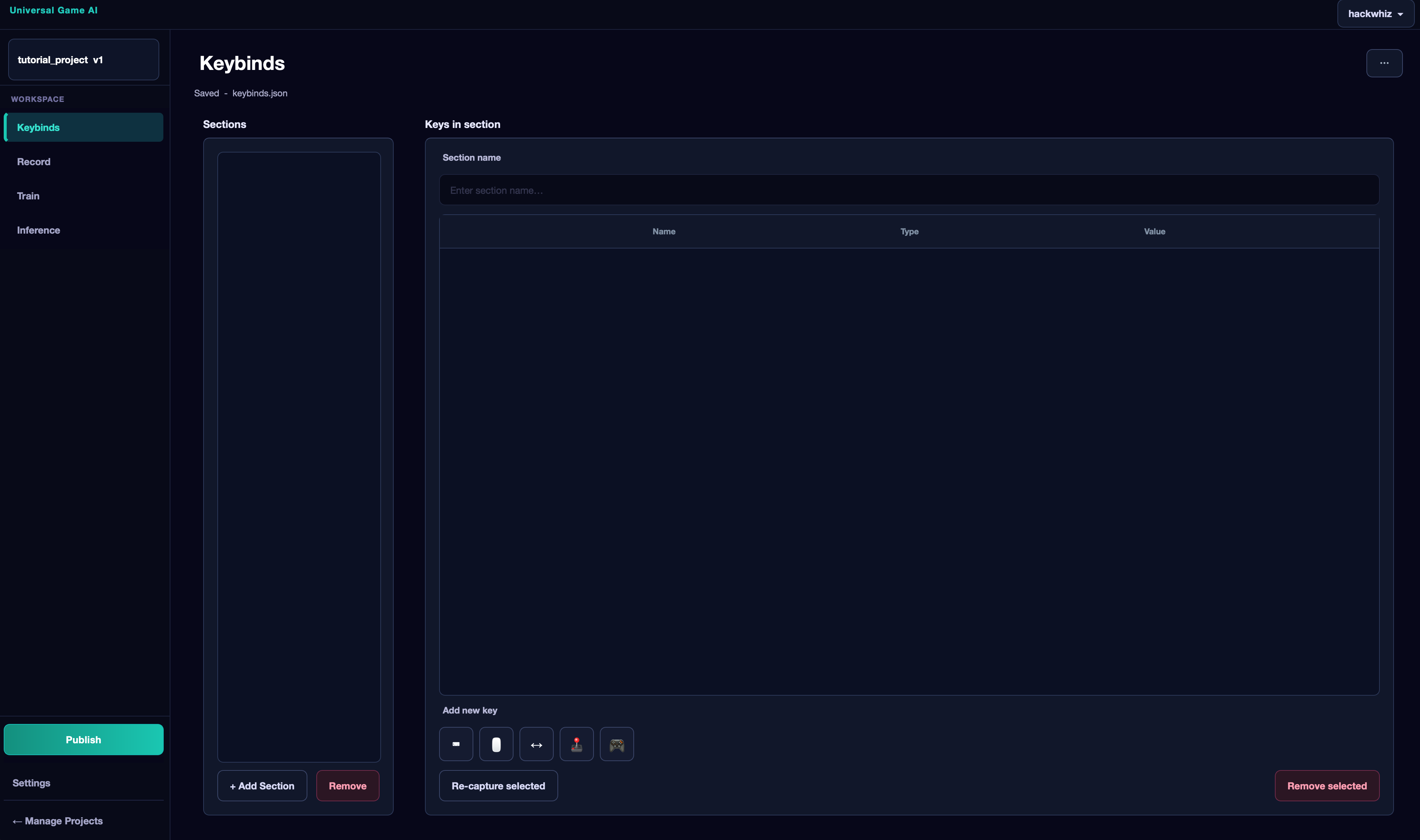 Keybinds