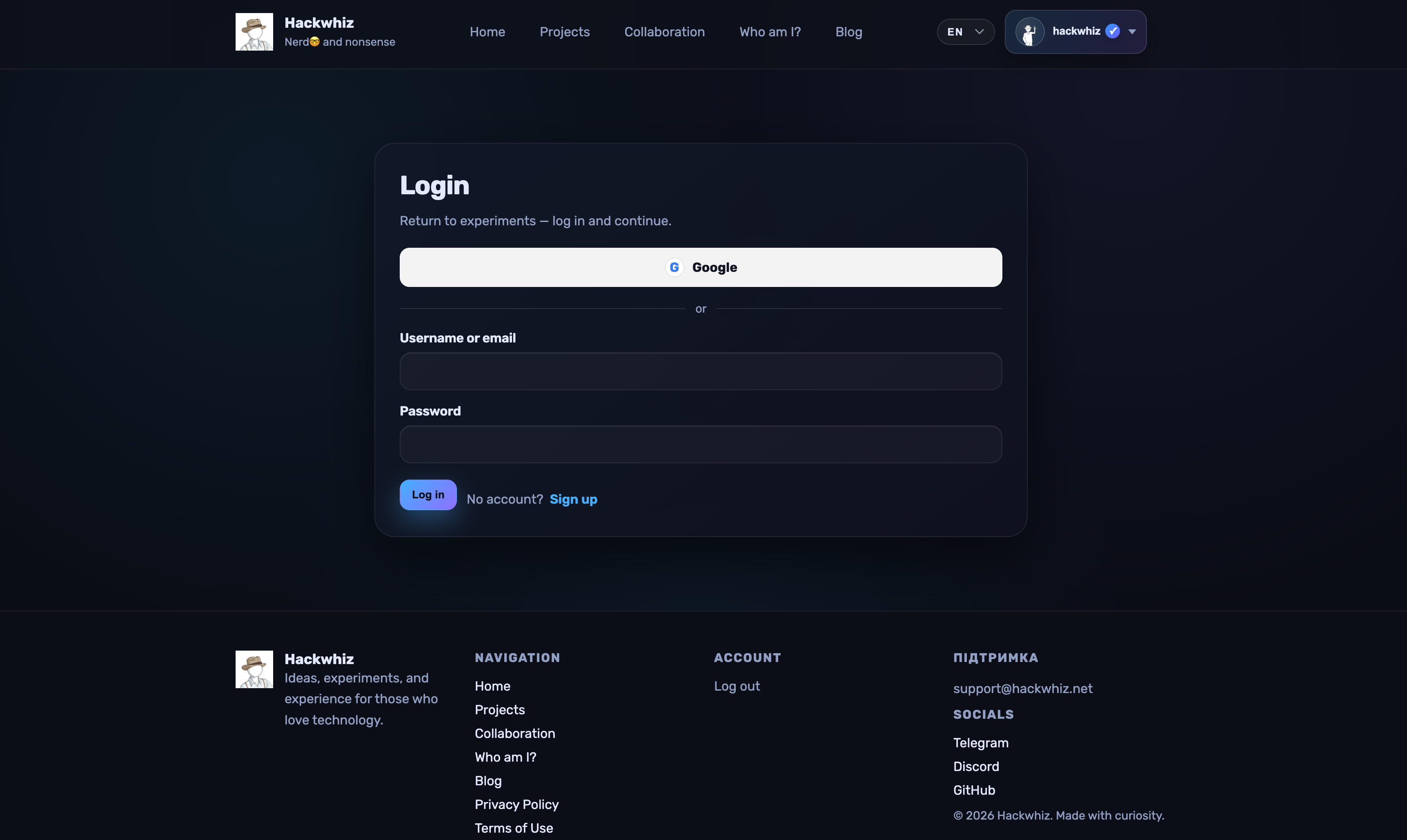 Log In